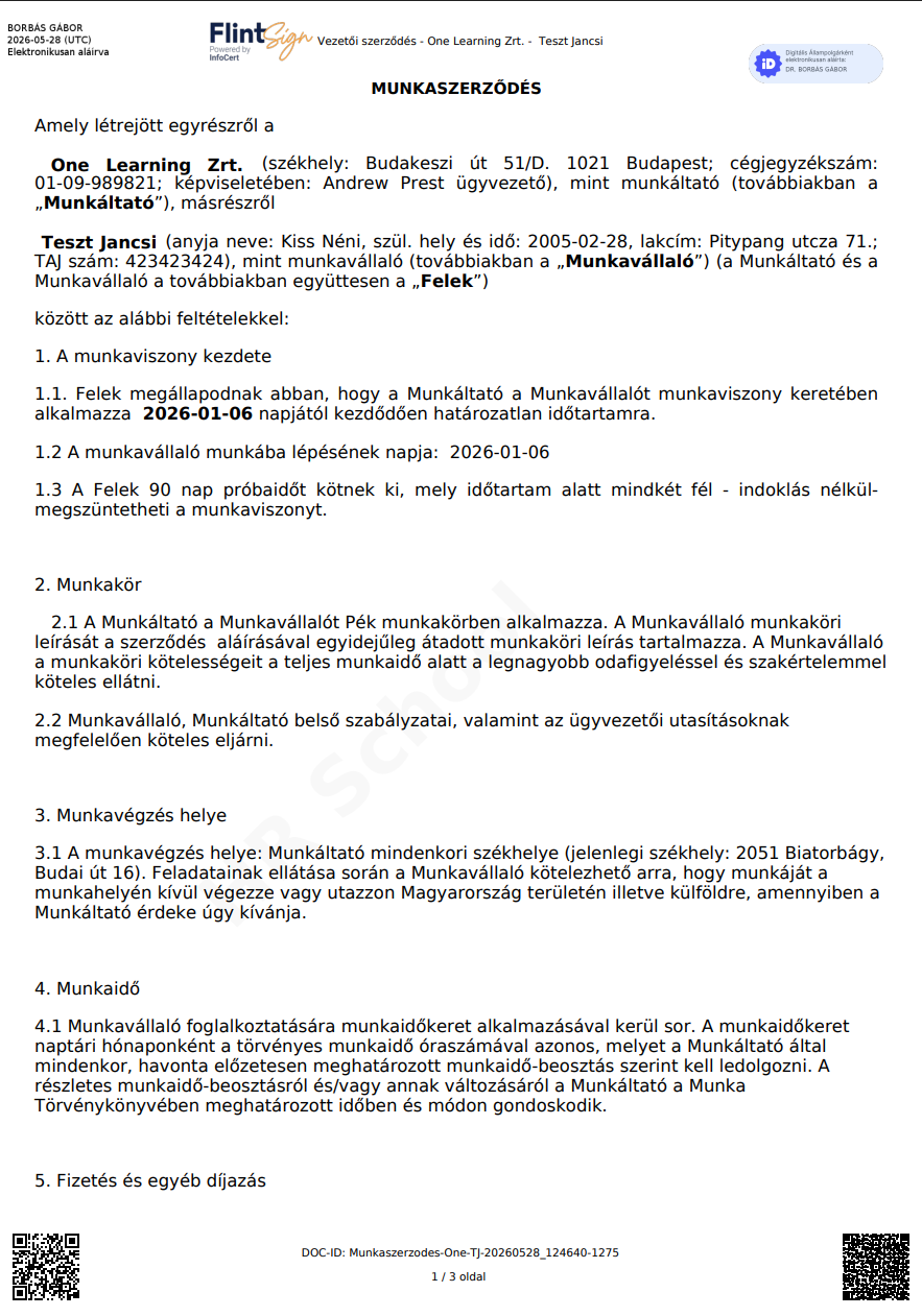 Signed PDF — qualified-signature panel